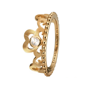 Christina Jewelry & Watches - Princess Hearts Ring - Forgyldt sølv 800-2.16.B